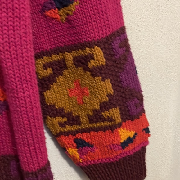 secrets sun prints hand knit sweater small - Picture 5 of 9